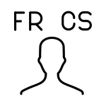 Translator Cs Fr SVG Icon